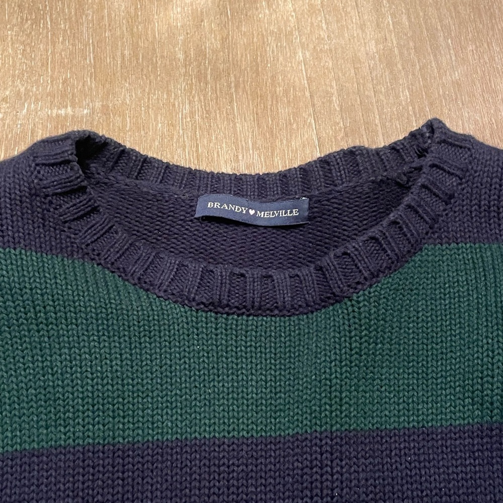 Brandy Melville Briana Striped Cotton Sweater - Picture 7 of 8